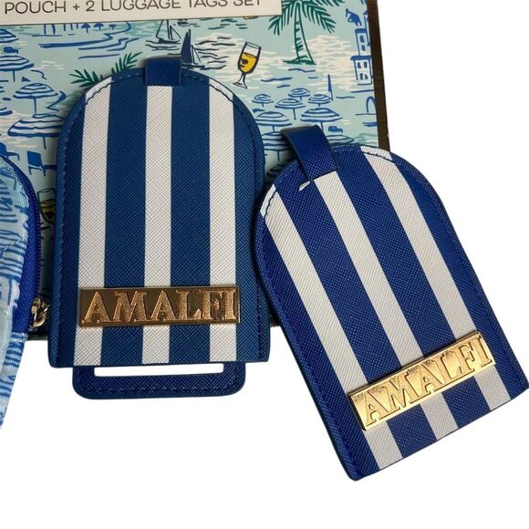 Wandering Moon Amalfi Coast Travel Set: Pouch & 2 Luggage Tags - Picture 2 of 9